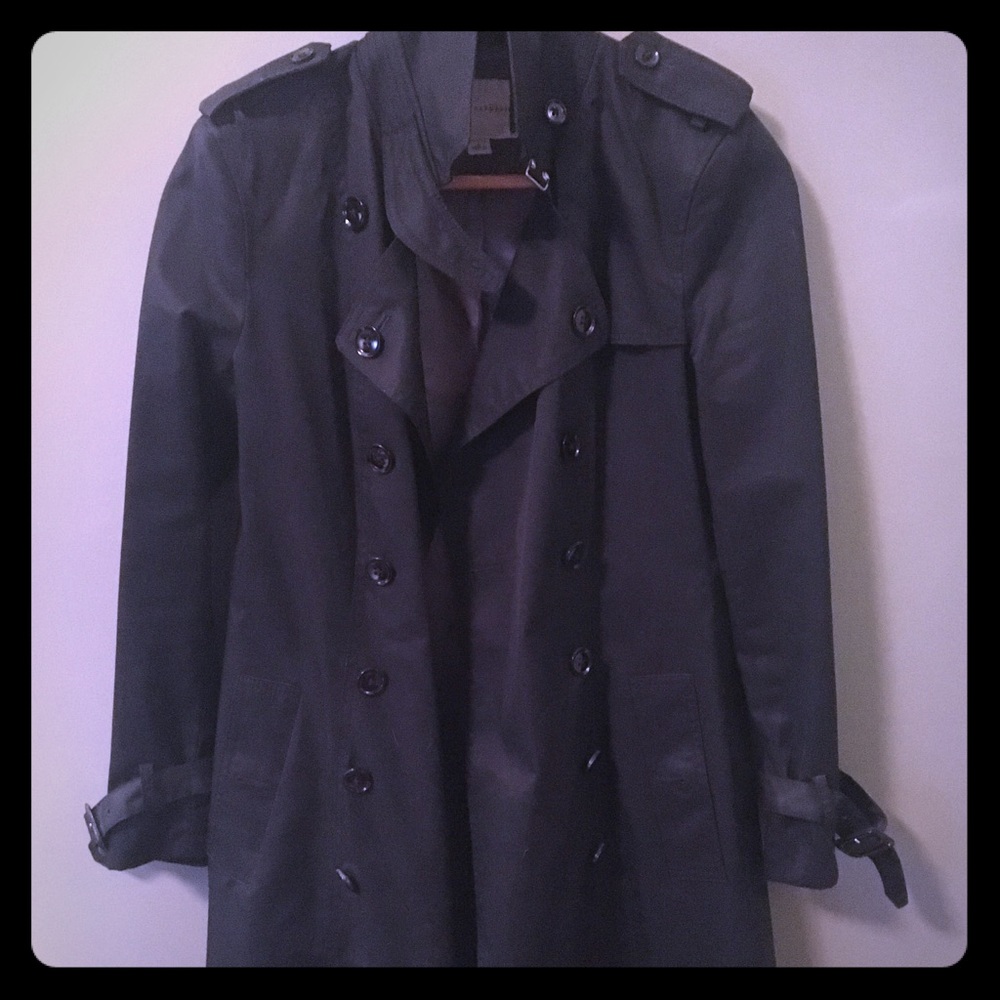Banana Republic Classic Black Trench Coat